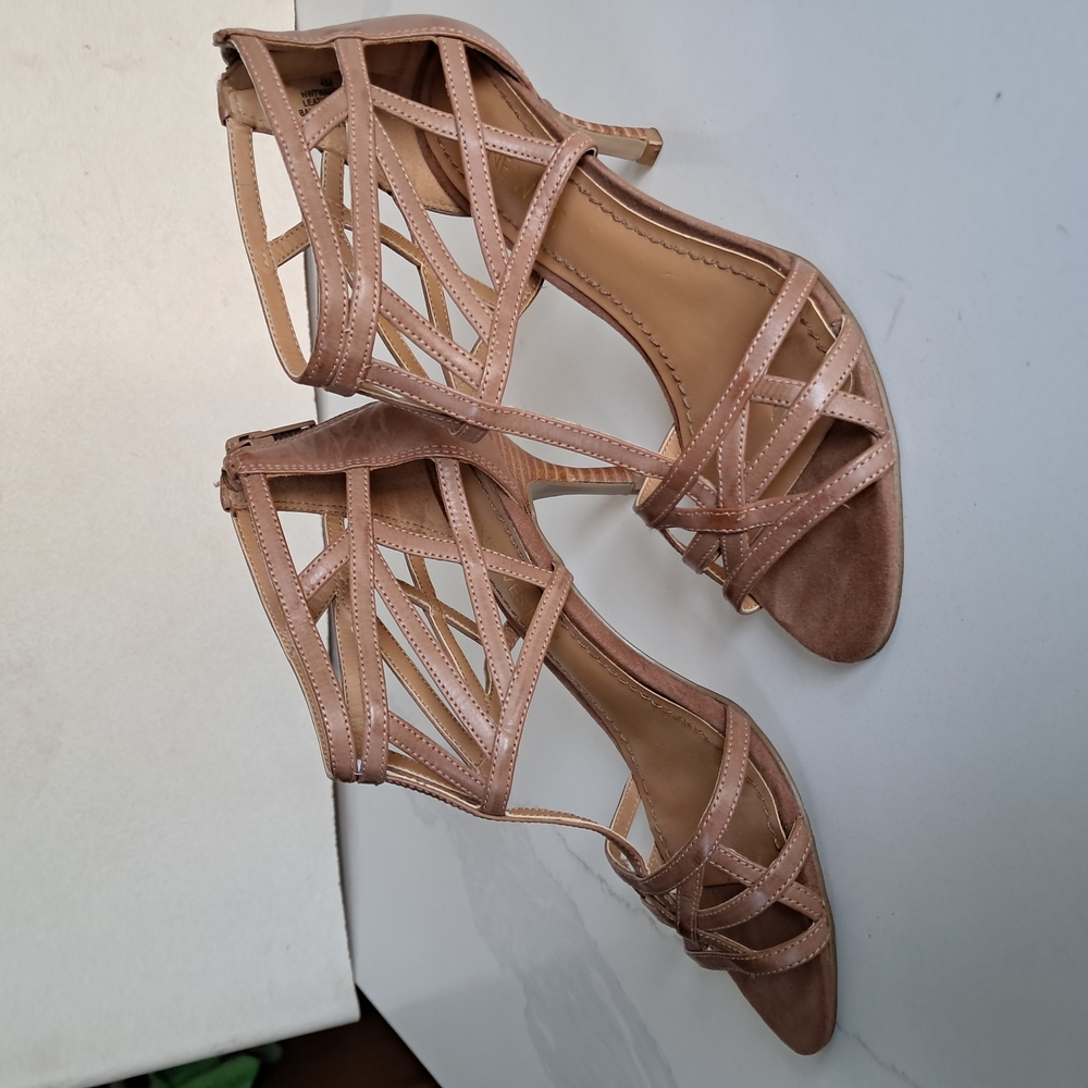 Elegant Tan Strappy Women's Sandals